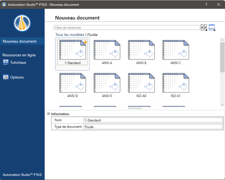 Dialogue de création de documents, de nomenclature et d’historique 